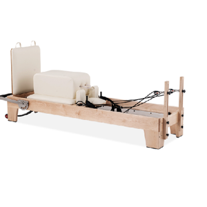 Yoga Training custom exercises Oak wooden white leather Multifunctional Exercise core home Gym Trainer Fitness pilates Reformer