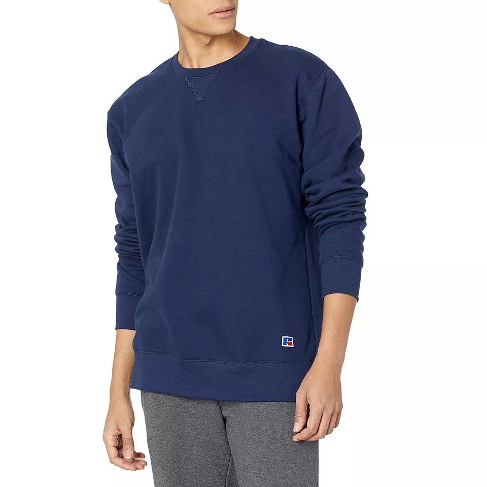 MANTIC ENTERPRISES Cotton Sweat Shirts Chest Pockets Style Latest Winter Design Simple Blank Crew Neck Sweat Shirts For Men