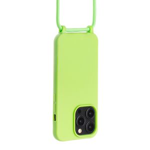 Wholesale High Quality Fluorescent lanyard phone case Colorful Iuorescent Lanyard Mobile Phone Case For Iphone 15