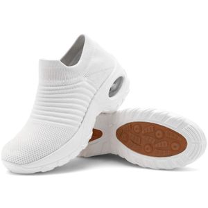 Shock-absorbing White Walking Socks Outdoor Casual Shoes Sport Shoe Woman Fashion Sneaker