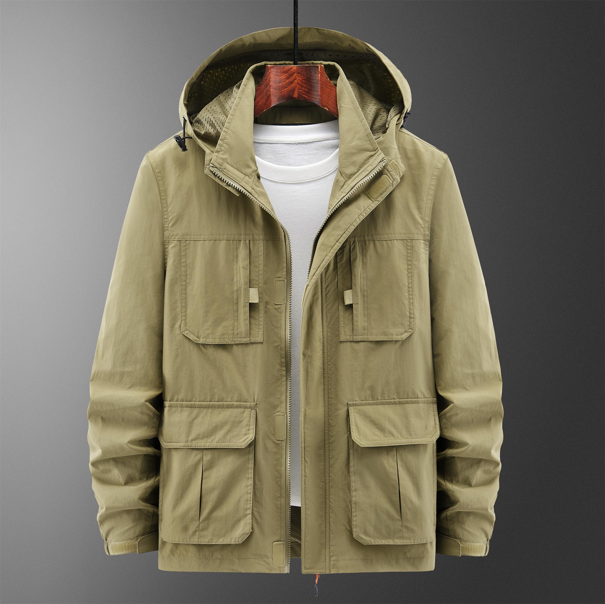 Fujian Shishi Chaorui Chimelong Trading Co., Ltd. spot goods Custom Clothing Mens Jackets Autumn Windbreaker Jacket For Men Stylish Jacket Working Clothes