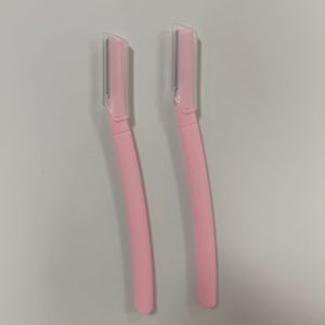 2-Piece Multi-purpose Facial Hair Removal Trimmer Stainless Steel Blade Eyebrow Razor with Safety Guard Net