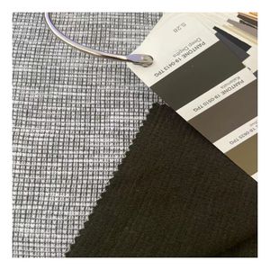 Custom double-faced rib knit 70%cotton 30% polyester blend 290gsm ribbed weft knitted fabric for clothing