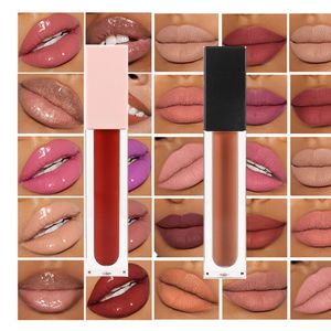 Private Label Wholesale Base Vegan Vendor Pigment Shiny Sparkle Glitter High Quality Lipgloss with Labels Your Logo Packaging
