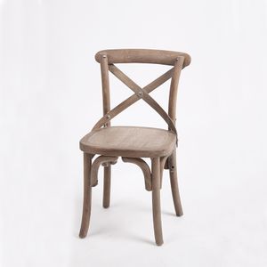Antique Children Room Wholesale baby Wood cross back armless chair /baby sitting chair(CH-614S-OAK)