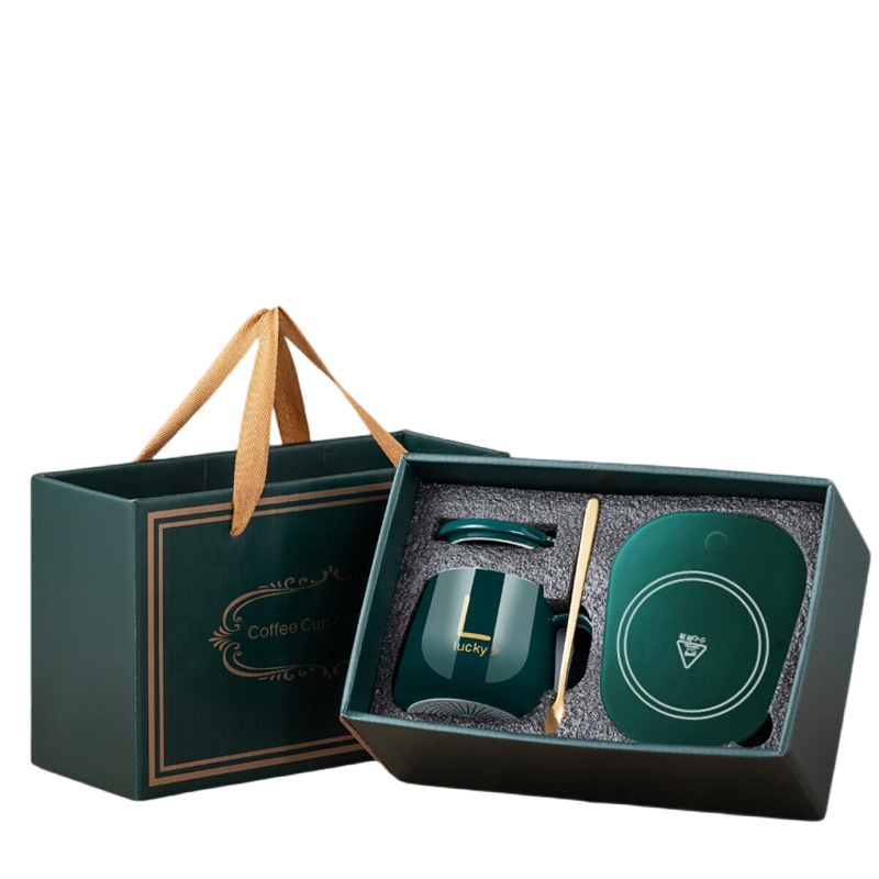 Henan Daihan Trade Co., Ltd. New Technology Ceramic Heating Cup 55 Degree Thermostatic Hot Milk Mug Custom Logo Plastic Set Tea Beer Cold Thermal Gift