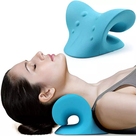 Cervical Neck Traction Device and Neck Stretcher with Massage Point for Pain Relief