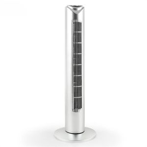 silver color 32 inch Oscillating 3 speed bladeless ventilation upper cooling standing tower fans parts