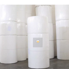 Blank 60gsm 55 Gsm Hot Melt Semi Gloss Sticker Paper Coated Adhesive Thermal Label Paper Sticker Printing Jumbo Rolls