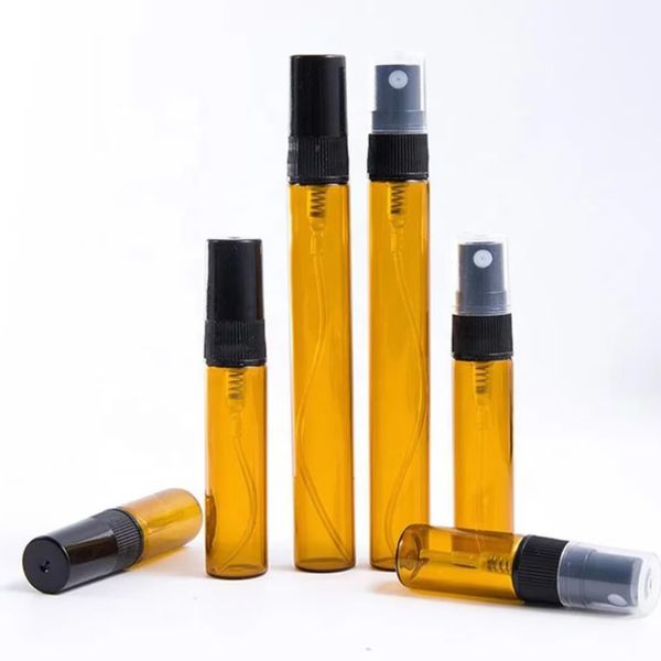 hot sale empty luxury 5ml 10ml 20ml clear fragrance all aluminum mist spray with cap perfume refillable glass bottle