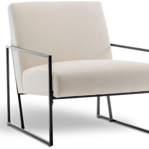 Leisure Armchair High-density Sponge Fabric Makeup Chair Metal Leg