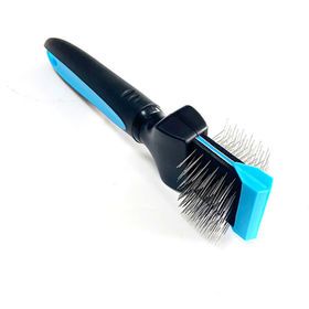 Pet Grooming Tool Dog Detangler Brush with Firm and Soft Slicker