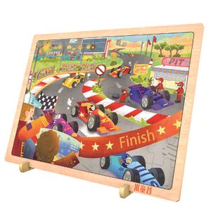 COMMIKI Wholesale Wooden Jigsaw Puzzles Tree Of Life Jigsaw 48pcs Puzzles The Kissklimf Jigsaw Puzzles Round For Kids
