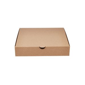 Highly in Demand 280 x 280 x 40 mm Size Kraft Paper Matte Finish Takeaways Recyclable Paper Pizza Boxes for Food Packaging