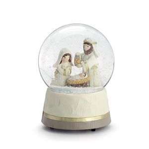 Creative Resin Holy Family Religious Snow Globe Custom Globe For Christmas Decoration