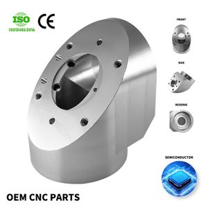 Customized metal iron aluminum cnc machining parts turning milling services for semiconductor equipment