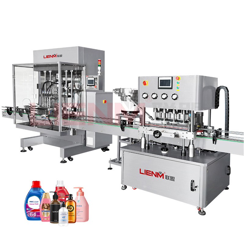 High Efficiency Filling Machine Liquid Detergent Filling Machine 4 Heads Piston Automatic Dish Wash Liquid Filling Machine