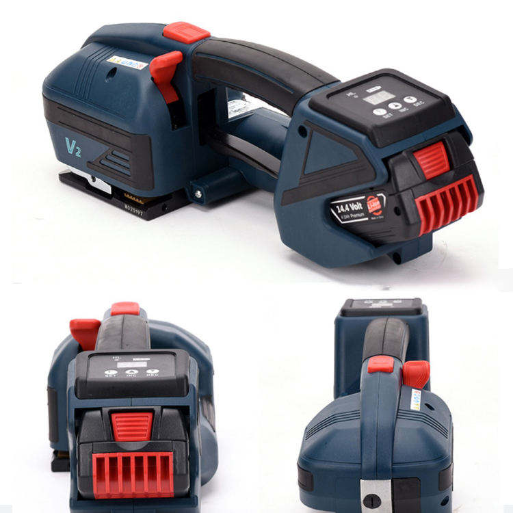 V2 Automatic Handheld Wrapping Machine For Pp Pet Straps Electric Strapping Banding Tool