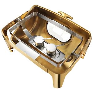 SilverLine Premium Chafing Dish with Fuel Holders - UltimateHost Heavy-Duty Chafing Dish Kit