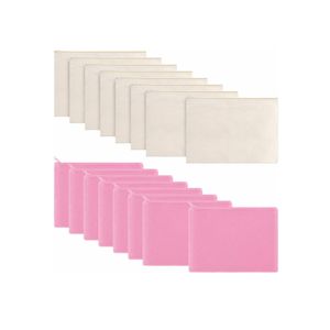 2024 Wholesale Blank Plain Cotton Canvas Cosmetic Bag Customized Travel Cotton Canvas Makeup Bag For Women