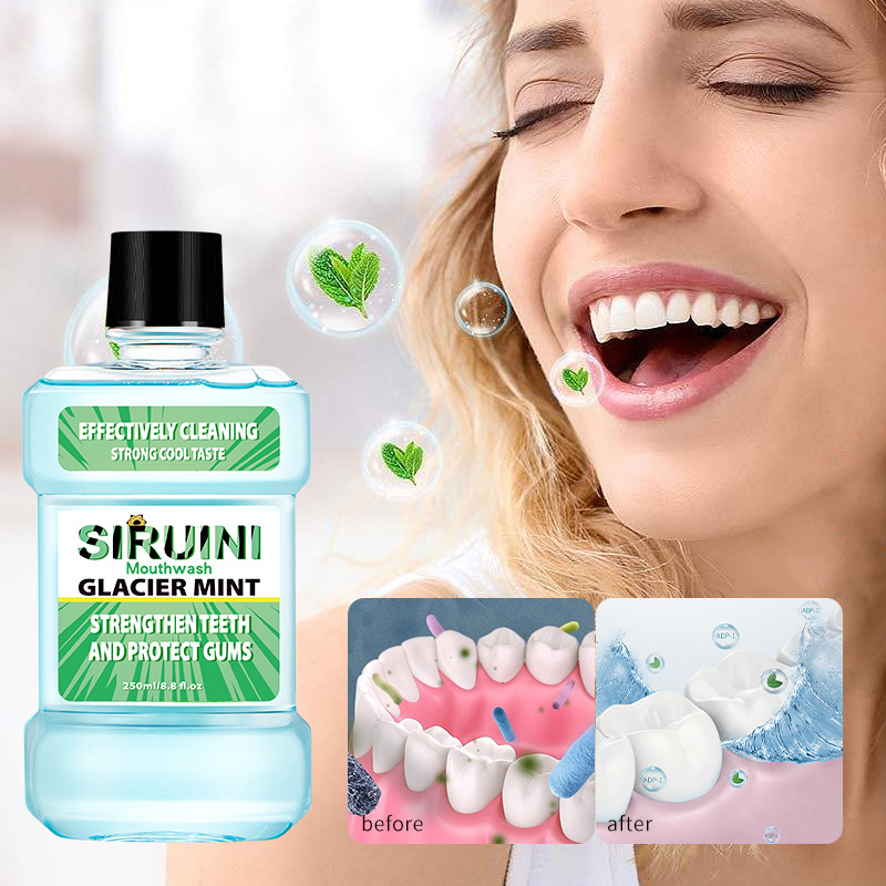 Wholesale Fresh Breath Cherry Blossom Peach Ice Blue Cool Therabreath Mouthwash Oral Care Products Bad Breath Fresheners