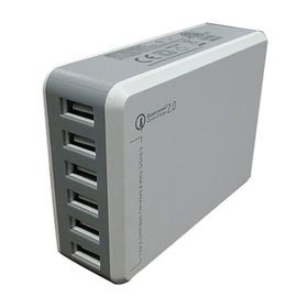 Quick Charge 2.0/6 USB Port Smart IC Travel Universal/USB Charger for Mobile and iPad