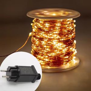 10M-200M LED String Lights Garland Outdoor Waterproof Christmas Patio Garden Home Tree Wedding Decoration Decorative Lighting