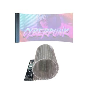 P6 P8 P10 led screen Flexible Adhesive LED Transparent Film Screen On Glass Video Wall Clear Super Thin LED Film Display