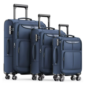 Luggage Sets 3 Piece Softside Expandable Lightweight Durable Suitcase Sets Double Spinner Wheels Custom Travel Maletas La Valise