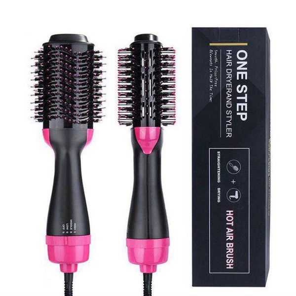 Hot Air Hair Dryer Brush Multi Styler 4 in 1 Interchangeable Hair Dryer Volumizer ionic Curling Brush Hair Dryer and Styler