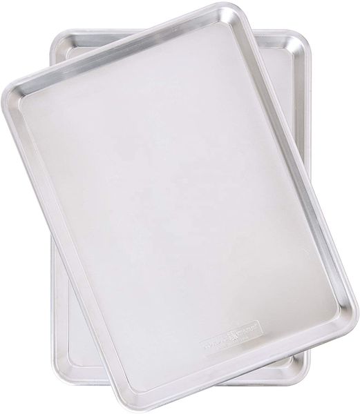 40*60 cm European baking tray rectangle aluminum baking pan iron-wire in roll-rim sheet pan
