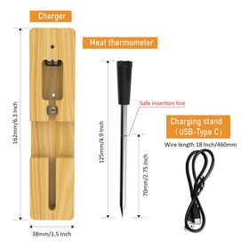 Bluetooth Wireless Meat Thermometer with 100ft wireless cooking thermometers range  for Grilling meat thermometer wireless