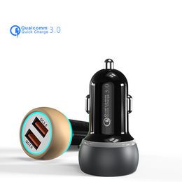 USB C car charger 18W PD and 18W QC dual port car charger 36W max