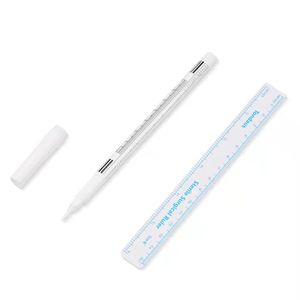 Waterproof Disposable Tattoo Marker Pen 0.5mm Blue for Skin Eyebrow Microblading