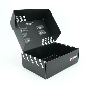 Custom Size Garment Shipping Box Cosmetic Clothes Shoe Parcel boxes with Custom Logo Print