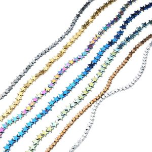 Wholesale High Quality little STAR hematite beads for jewelry making (AB2147)