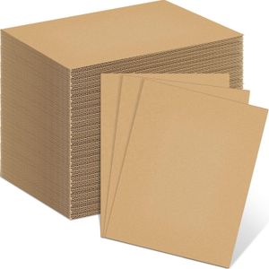Corrugated Cardboard Sheets Packaging Inserts Flat Cardboard Squares Separators for Shipping Packing Mailing Crafts