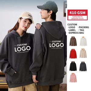 Wholesale Custom Embroidery Puff Printing Oversize Hoodie For Men High Quality Blank Super Soft Hooded Pullover Sweatshirt