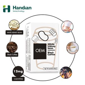 OEM Black Coffee White Kidney Bean Extract Drink for Deswelling and Weight Control