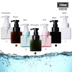 Custom Logo Transparent Waterproof Plastic Foaming Liquid Hand Soap Bottle 250ml 300ml 450ml 650ml Empty Shampoo Pump Bottle