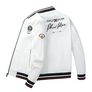 Spring and Autumn New Men's Baseball Suit Italian Slim Fit Top Light Luxury Outdoor Sportswear