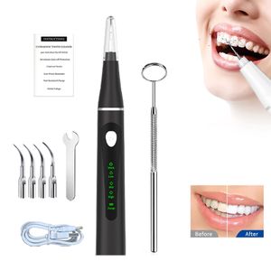 2024 oral care ultrasonic dental device plaque remover for teeth with  3models cleaning fucture