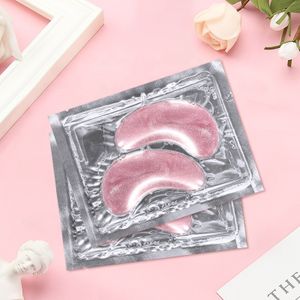 Hot Selling Moisturizing Collagen Crystal Hydrogel Under Eye Patch Mask Private Label Beauty Eyemask Custom Gel Pink Eye Mask