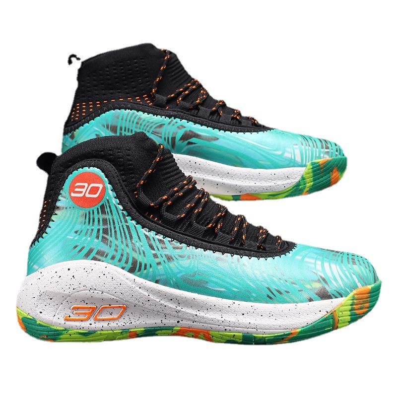 Hebei Champda Outdoor Products Co., Ltd. New Men's Basketball Shoes Fashion Sneakers Anti-skid High-top Sports Elastic Male Shoes