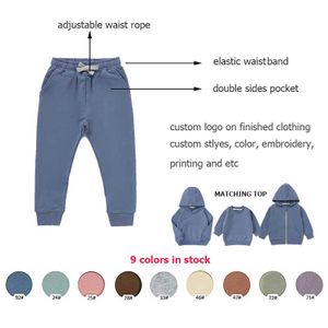 Wholesale New Design Plaid Elastic Waist Baby Singlet and  Pants Baby Jogger Pants