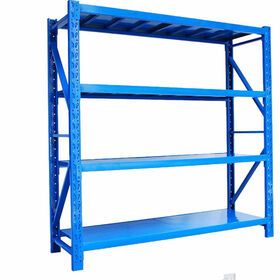 Factory 400KG Per layer Metal Adjustable Heavy Duty Warehouse Storage Rack Shelf