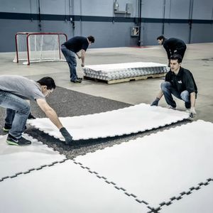 UHMWPE Artificial Ice Skating Boards Backyard Ice Skating Rink Synthetic Ice Rink