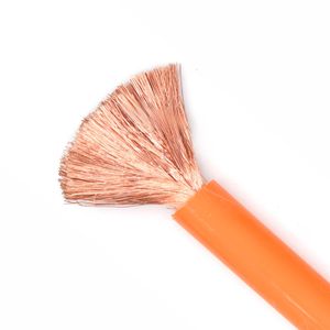 High Voltage EV Silicone Power Cable 4 awg 2 Gauge 1/0 2/0 High Temperature Copper Flexible Orange Silicon Cable