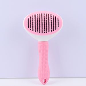 Wholesales Pet Hair Combing Comb To Remove Floating Hair For Dogs Cats Stainless Steel Brush For Beauty And Cleaning Products