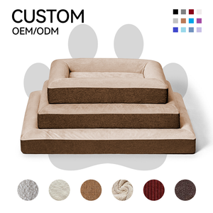 Eco-Friendly Wholesale Outdoor Orthopedic XL Dog Bed Memory Foam Dog Pet Bed moveable cover